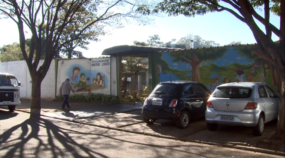 Escola Municipal Monteiro Lobato em Rio Claro, SP — Foto: Paulo Chiari/EPTV