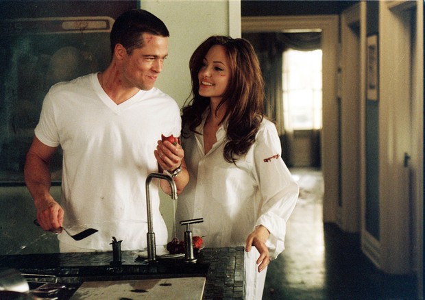 Brad Pitt e Angelina Jolie em Sr. e Sra. Smith  (Foto: Reprodução)