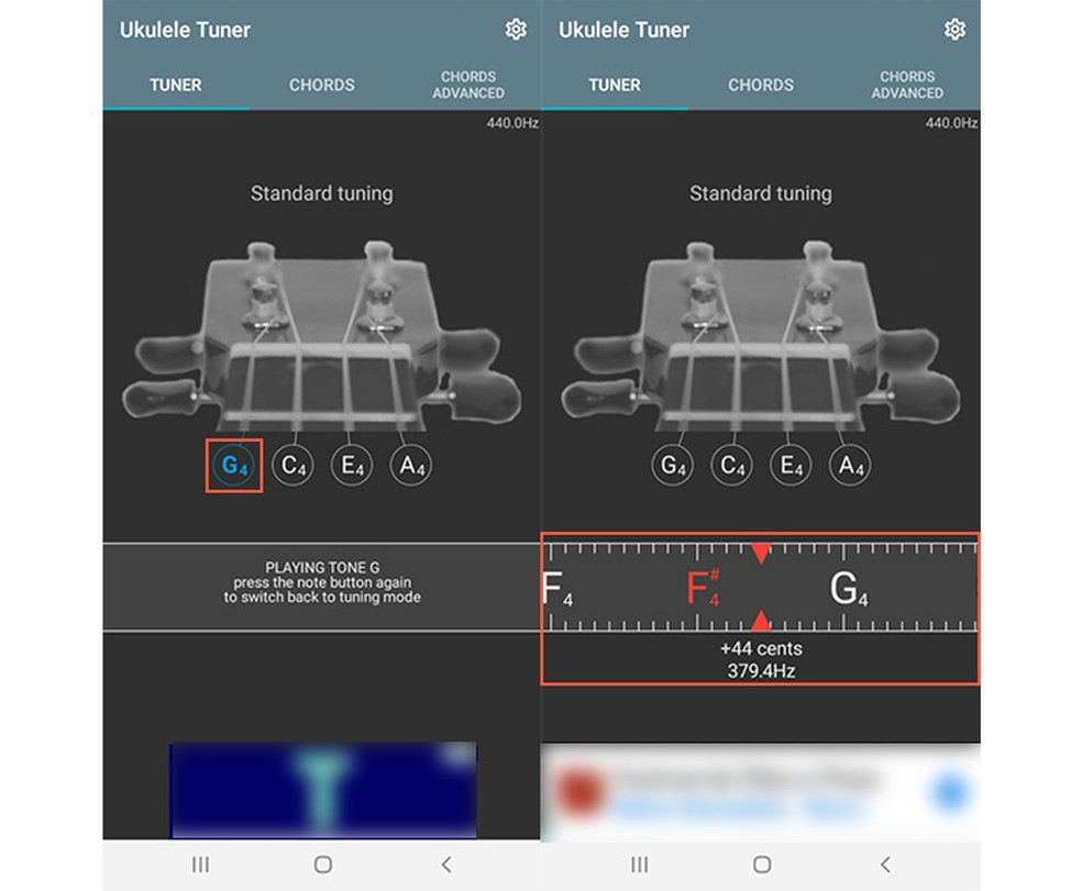 Afinador de ukulele como usar o Ukulele Tuner para afinar instrumento