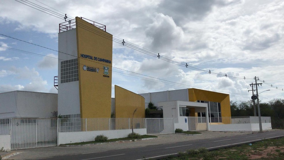Hospital de Campanha de São Gonçalo do Amarante, na Grande Natal, montado durante a pandemia da Covid-19. — Foto: Geraldo Jerônimo/Inter TV Cabugi