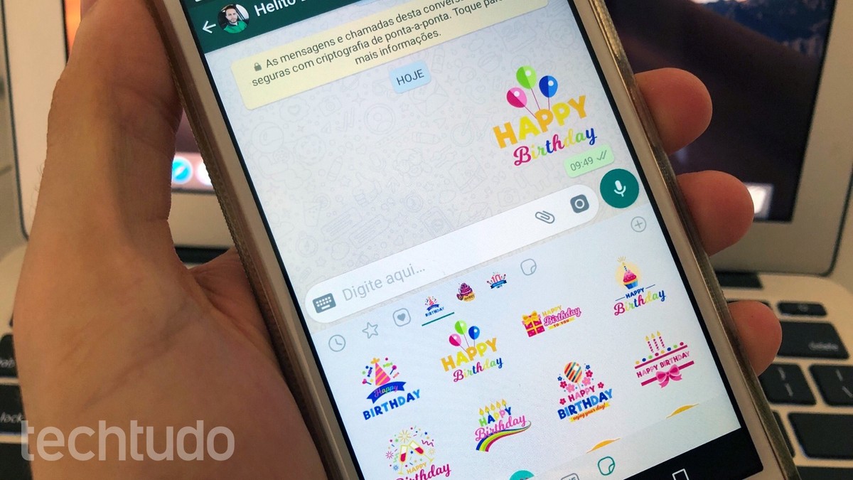 Como Usar Figurinhas De Aniversario Para Whatsapp Redes Sociais Techtudo Imagens de feliz aniversário para whatsapp. como usar figurinhas de aniversario