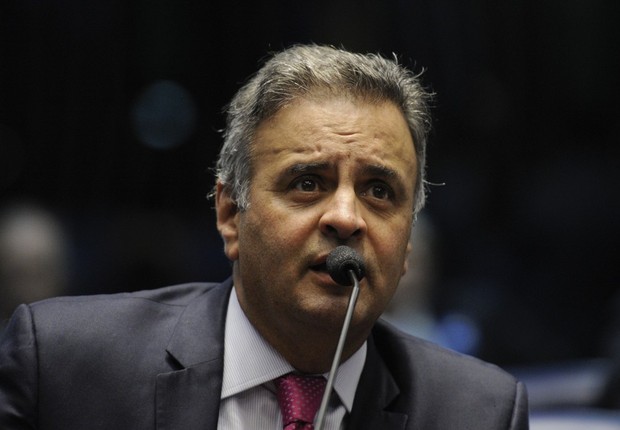 O senador Aécio Neves (PSDB-MG) em sessão do Senado (Foto: Edilson Rodrigues/Agência Senado)