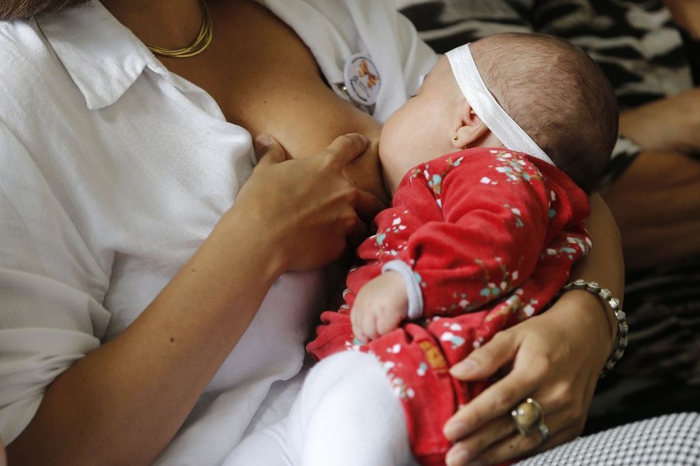 Suzano dentro do Agosto Dourado vai incentivar o aleitamento materno — Foto: Fernando Frazão/Agência Brasil 