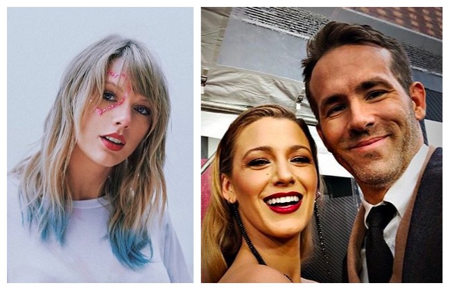 Taylor Swift, Blake Lively e Ryan Reynolds (Foto: Instagram)