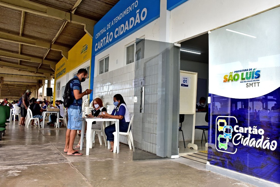 Terminal da Praia Grande também possui ponto para realizar a inscrição no programa 'Cartão Cidadão'' — Foto: Divulgação/Prefeitura de São Luís