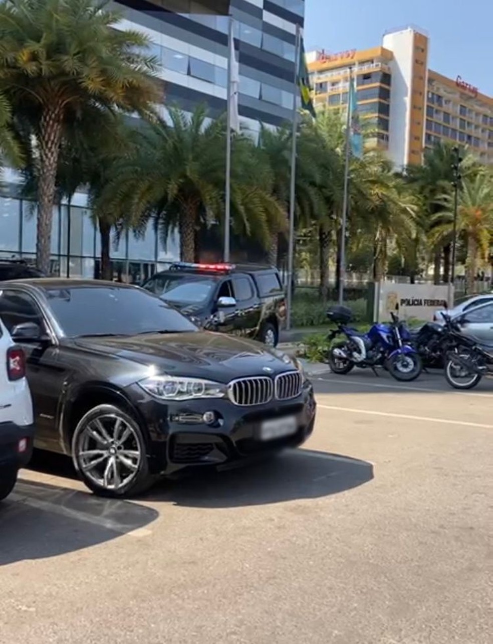 Um dos carros apreendidos pela PF nesta terça-feira (13) — Foto: PF/Divulgação