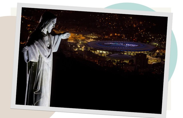 Vista do Rio de Janeiro à noite (Foto: Getty Images / Chris McGrath / Staff)