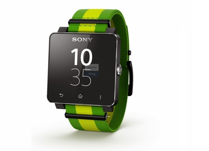 Relógio da Sony terá versão verde e amarela (Foto: Reprodução/Xperia Blog)