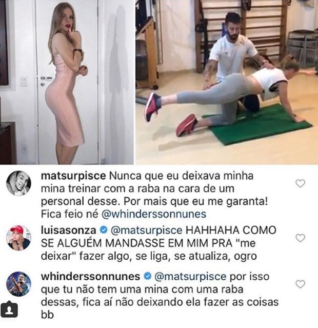 Whindersson Nunes e Luisa Sonza respondem seguidor (Foto: Reprodução/Instagram)