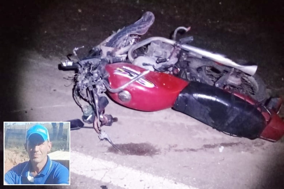 Motociclista morre ao invadir pista contrária e ser atingido por carreta em Pilar do Sul  — Foto: Pilar News/ Reprodução 