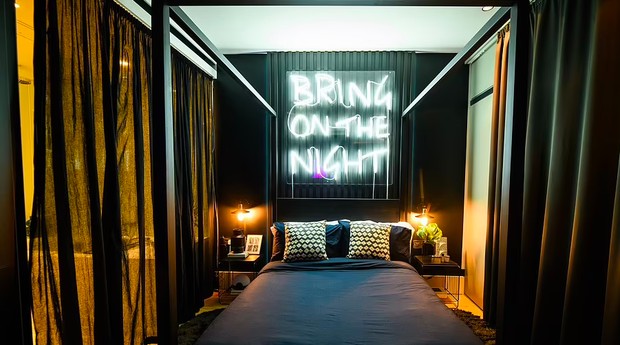 Pop-up hotel in the UK showing Pinterest's best decorating trends (Photo: Guide)