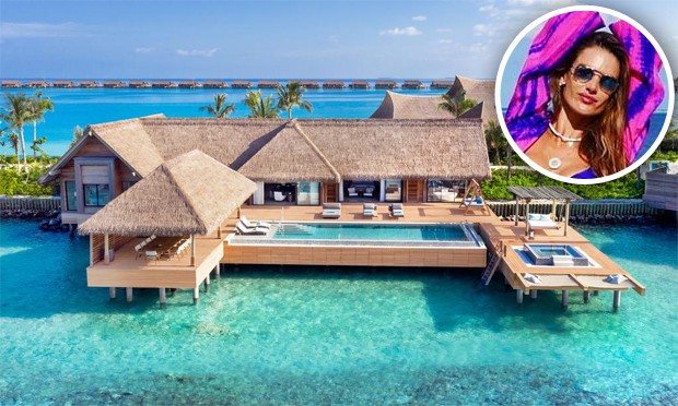 Alessandra Ambrosio está hospedada em resort de luxo nas Maldivas (Foto: Reprodução/Instagram)