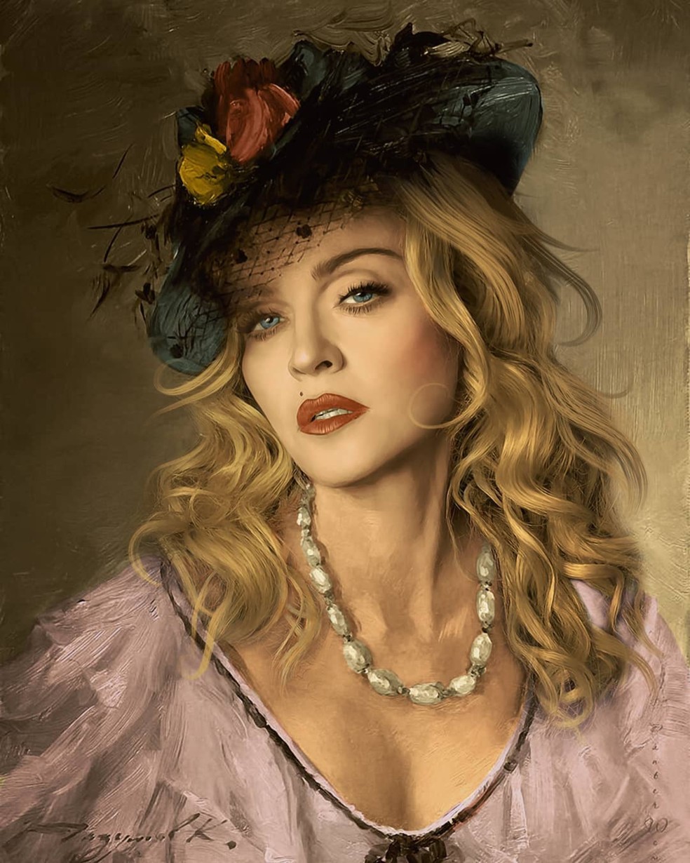 Madonna como obra renascentista — Foto: @kyesone