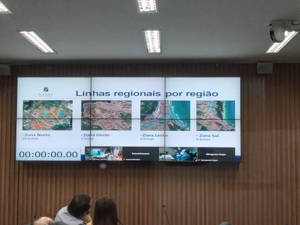 Novo desenho do transporte público é apresentado na Câmara Municipal de Natal — Foto: Julianne Barreto/Inter TV Cabugi