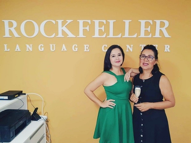 As empreendedoras Larissa Hopkins e Rose de Almeida, franqueadas da Rockfeller Language Center (Foto: Divulgação)