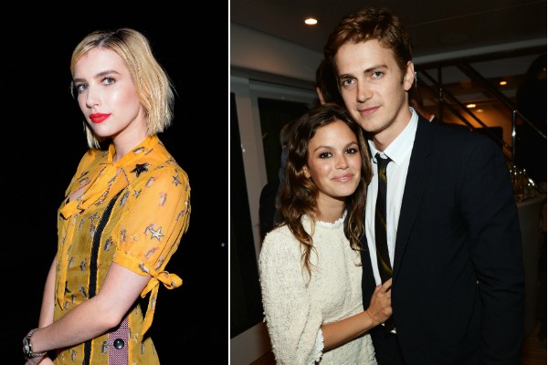 Actress Emma Roberts and the former couple consisting of Rachel Bilson and Hayden Christensen (Photo: Getty Images)
