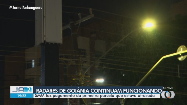Prefeitura paga primeira parcela para manter radares funcionando, em Goiânia