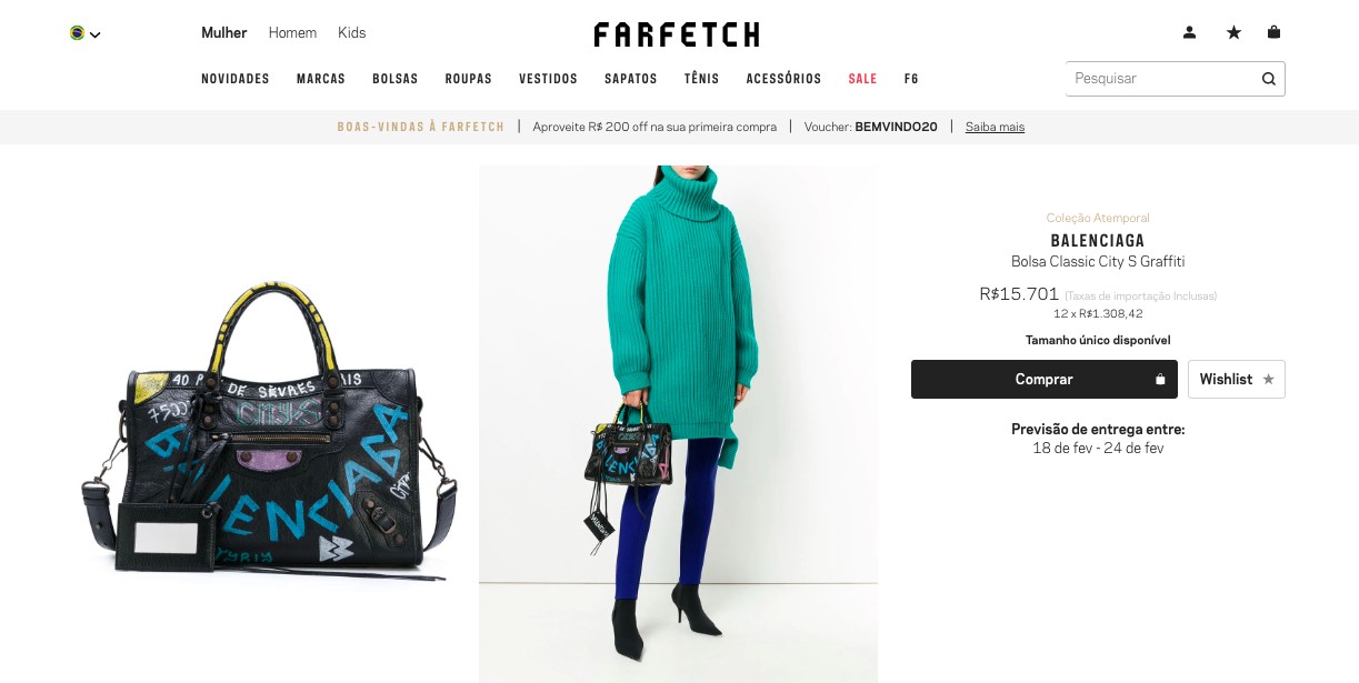 Gi Lancellotti posa com bolsa Balenciaga avaliada em mais de R$ 15 mil (Foto: Reprodução/Instagram)