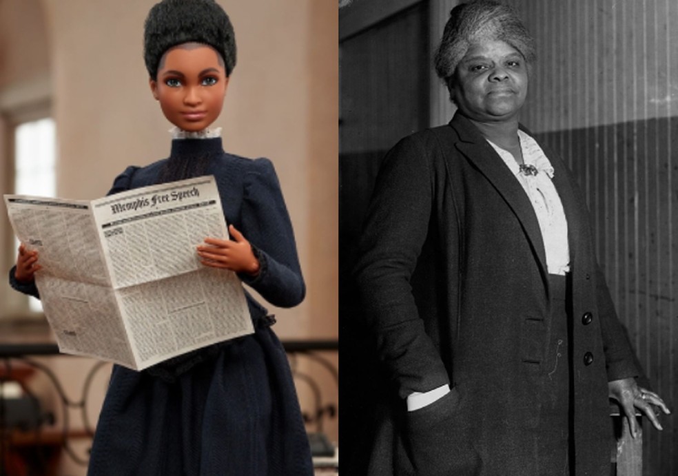 Jornalista Ida B. Wells entra para a coleção de "Mulheres Inspiradoras" da Barbie — Foto: Divulgação/Getty Images