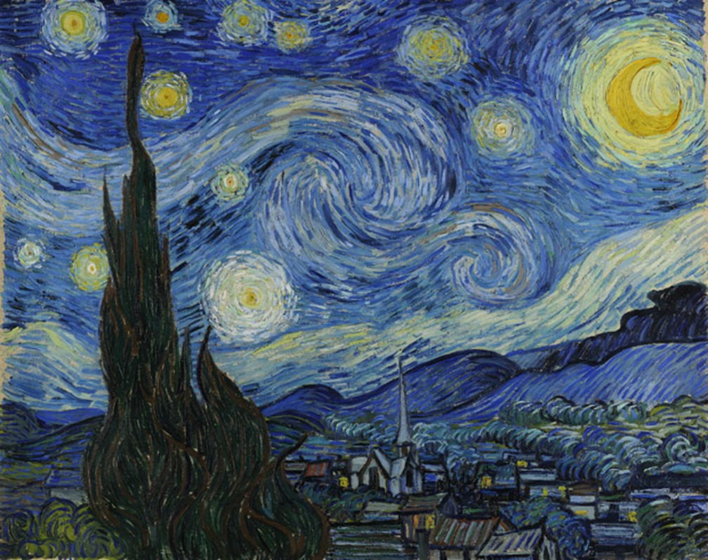 'A Noite Estrelada' foi pintada enquanto Van Gogh estava em um sanatório — Foto: NASA/Goddard Space Flight Center Scientific Visualization Studio