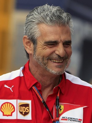 Maurizio Arrivabene, chefe da Ferrari, no GP da Hungria (Foto: AFP)