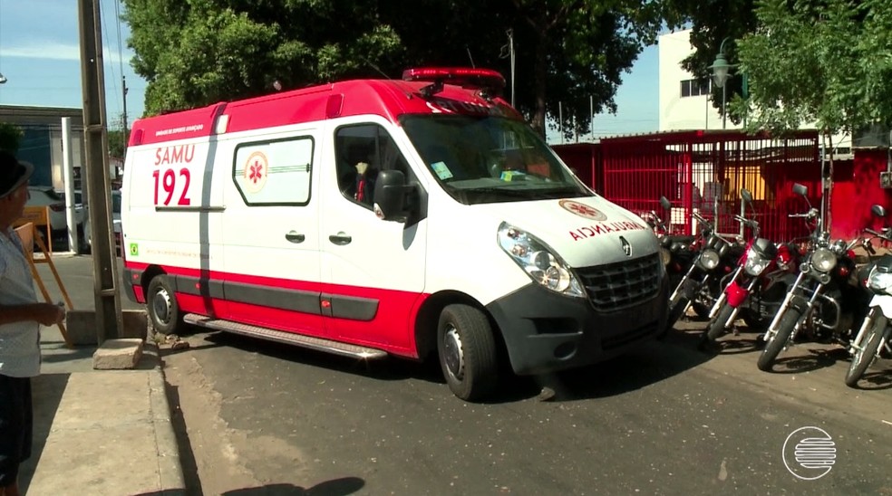 Ambulância do Samu em Teresina — Foto: Reprodução/TV Clube