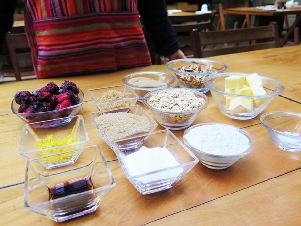 Ingredientes necessários para preparar o Crumble de Amora (Foto: Divulgação)
