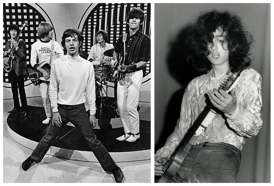 Os músico do Rolling Stones e Jimmy Page, do Led Zeppelin (Foto: Instagram)