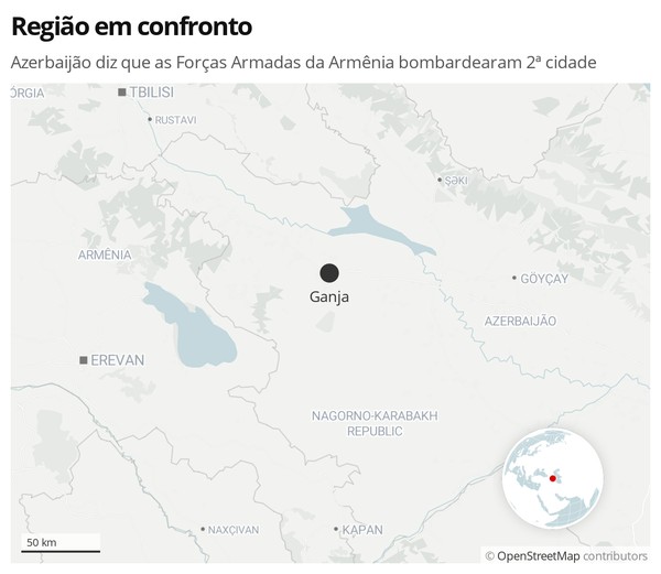 Azerbaijao Diz Que As Forcas Armadas Da Armenia Bombardearam 2ª Cidade Mundo G1