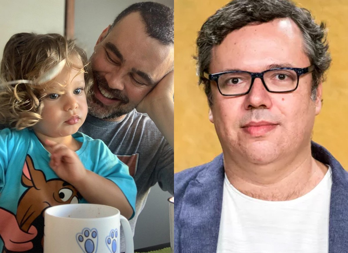 Carmo Dalla Vecchia e Pedro, seu filho com João Emanuel Carneiro (Foto: Reprodução/Instagram e João Cotta/Globo)