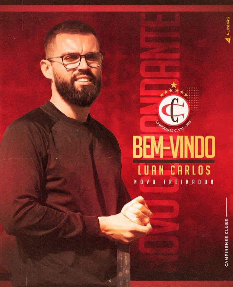 Luan Carlos é o novo técnico do Campinense » PATOS ONLINE