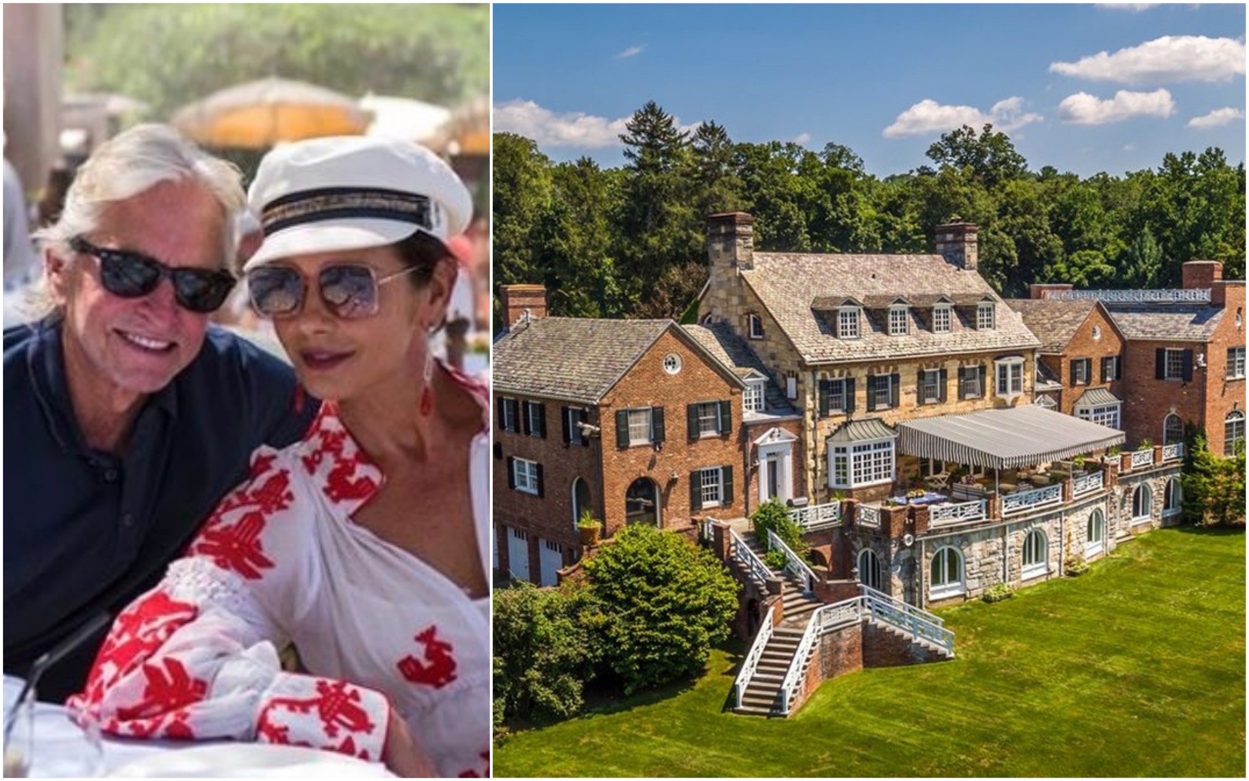 Michael Douglas e Catherine Zeta-Jones e sua nova mansão nos arredores de Nova York (Foto: Instagram / Zillow - empresa imobiliária)
