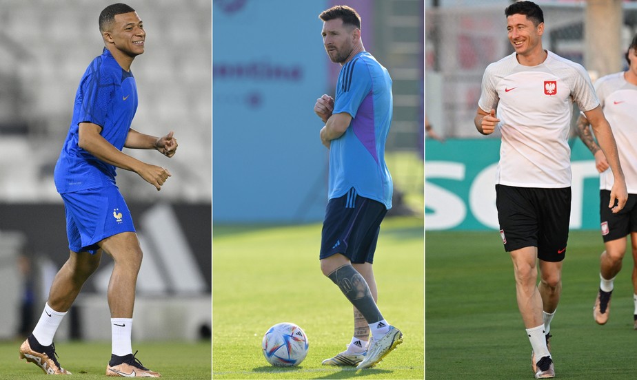 Mbappe, Messi e Lewandowski estream na Copa hoje. Veja os jogos do dia da Copa do Mundo 2022