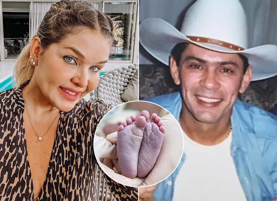 Andra Mota, viva de Leandro,  deu  luz seu quinto filho, fruto do casamento com ernando Alves Carmo