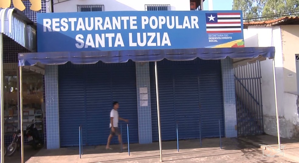 Restaurante onde aconteceu a tentativa de homicídio fica na área central de Santa Luzia — Foto: Reprodução/TV Mirante