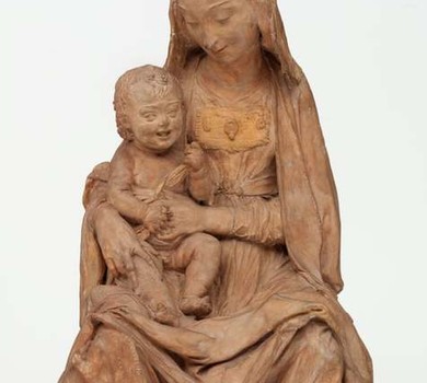 'Virgem com o Menino Sorridente', obra atribuída a Leonardo da Vinci (Foto: Reprodução/Victoria and Albert Museum)