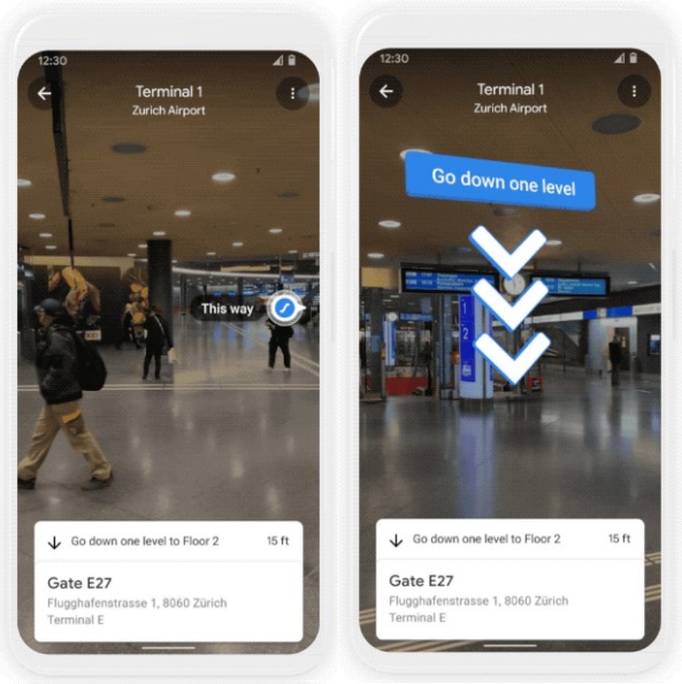 Será possível usar o Live View em ambientes fechados, como aeroportos e shoppings — Foto: Divulgação/Google