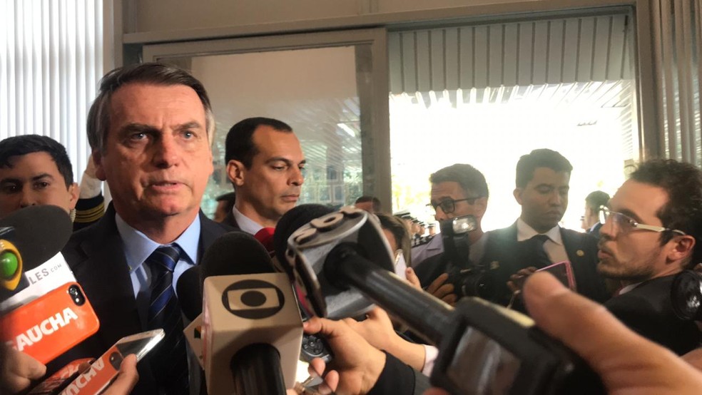 O presidente Jair Bolsonaro e o filho Eduardo foram intimados a dar explicaÃ§Ãµes sobre nomeaÃ§Ã£o ao cargo de embaixador do Brasil nos EUA â€” Foto: Guilherme Mazui/G1