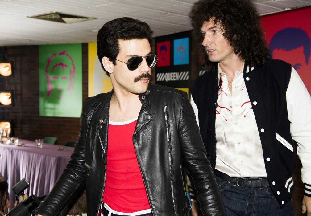 Rami Malek interpreta Freddie Mercury em 'Bohemian Rhapsody' — Foto: Divulgação