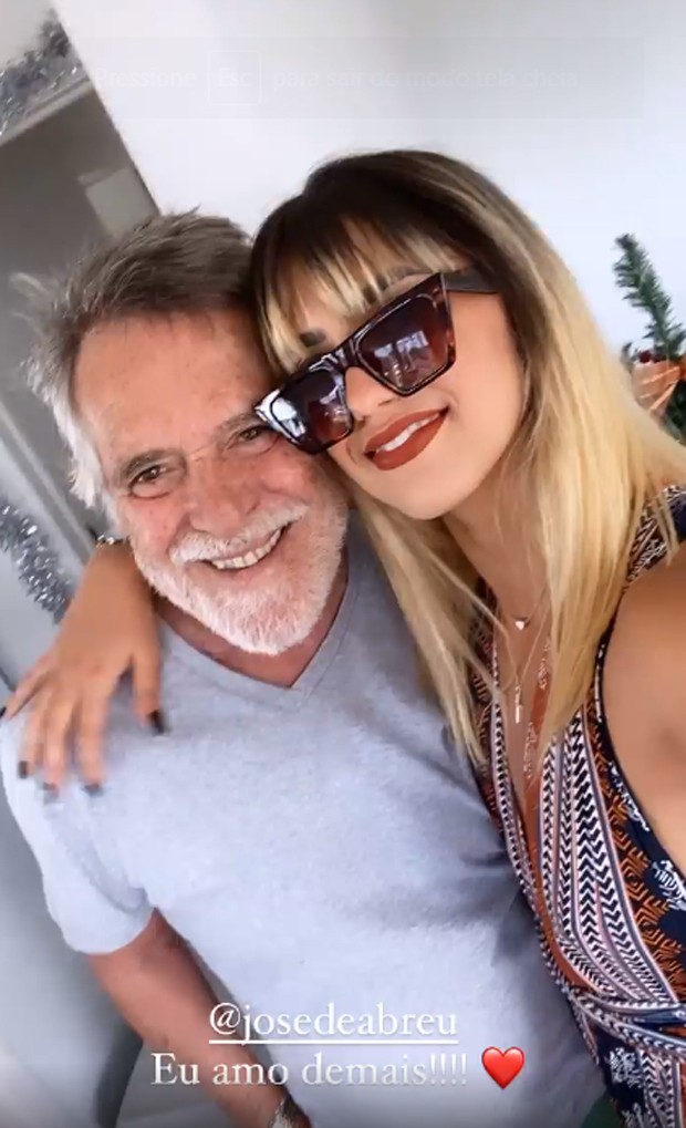 José de Abreu e Carolynne Junger (Foto: Reprodução / Instagram)
