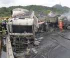 Acidente com 8 veículos mata 1 na Anhanguera (Nelson Antoine/Fotoarena/Estadão Conteúdo)