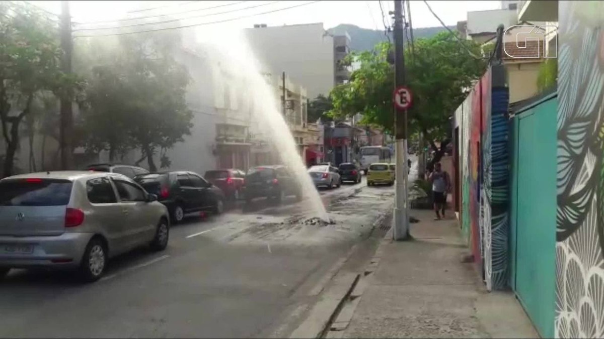 Tubulação De água Se Rompe E Interdita Parte De Rua Na Tijuca Zona Norte Do Rio Rio De 8340