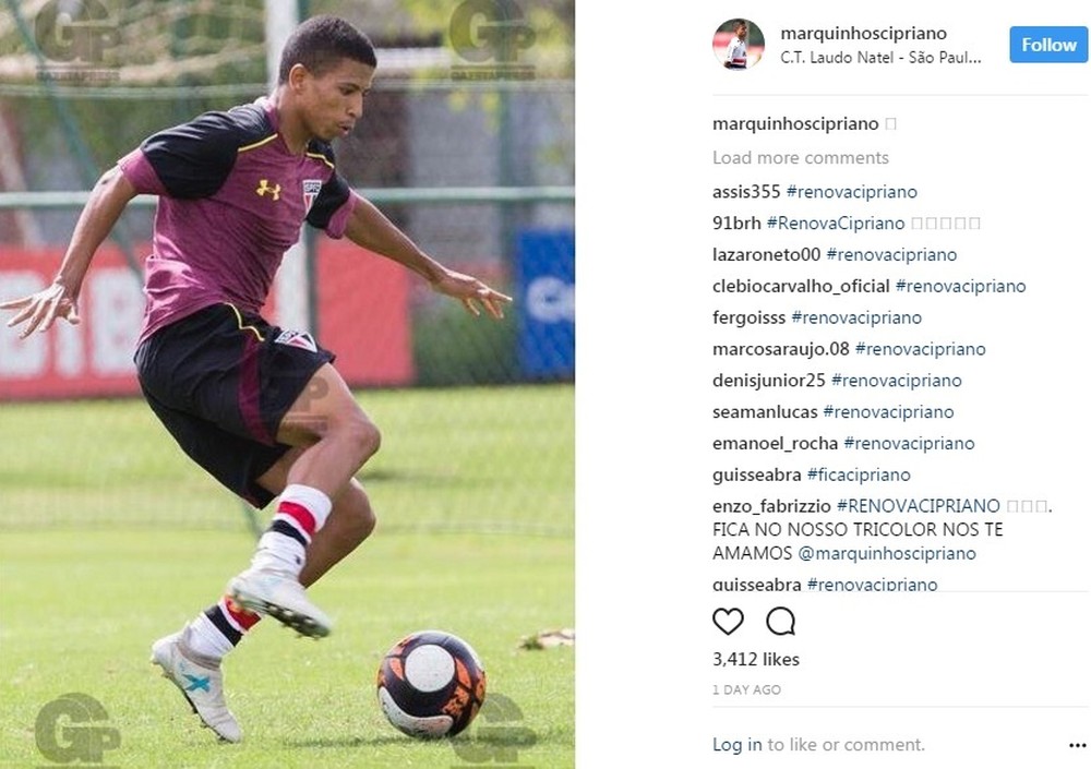 Torcida do São Paulo faz campanha nas redes e pede renovação de Marquinhos Cipriano