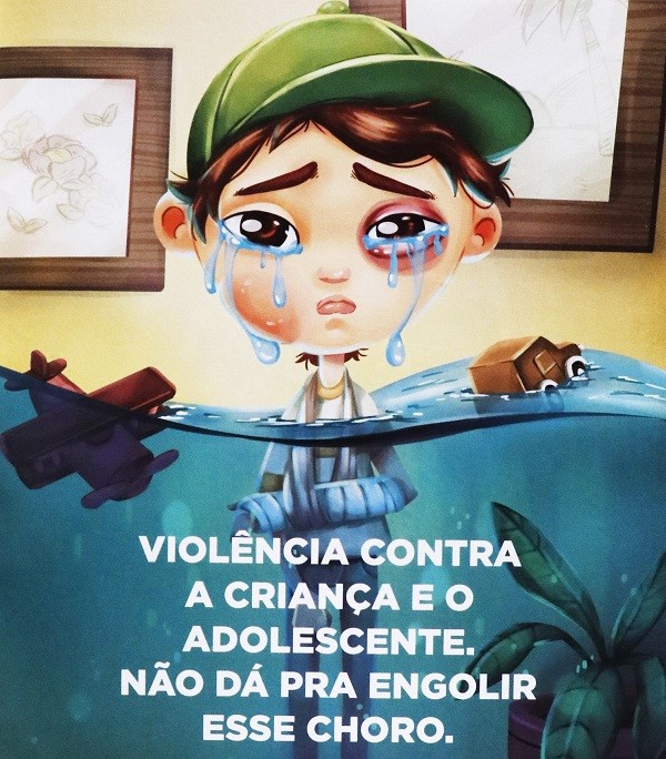 Não engula o choro campanha (Foto: Divulgação/SEDS)