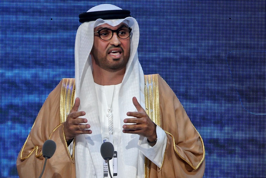 Sultan al-Jaber, presidente da petrolífera dos Emirados Árabes e futuro presidente da Conferência do Clima da ONU