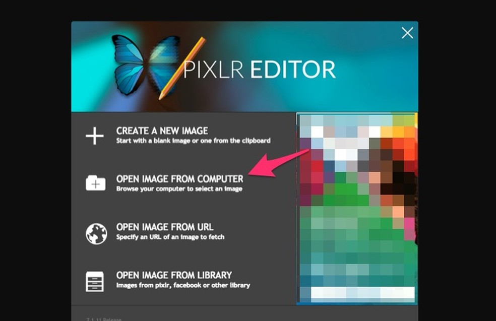 como usar pixlr editor online