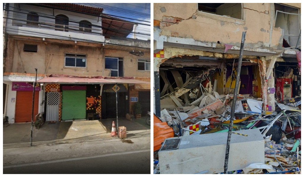 Prédio destruído após explosão causada por vazamento em botijão de gás em Salvador será demolido; veja fotos do antes e depois