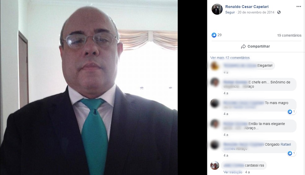 Ronaldo César Capelari desapareceu depois de sair para ir à academia em Araçatuba — Foto: Reprodução/Facebook