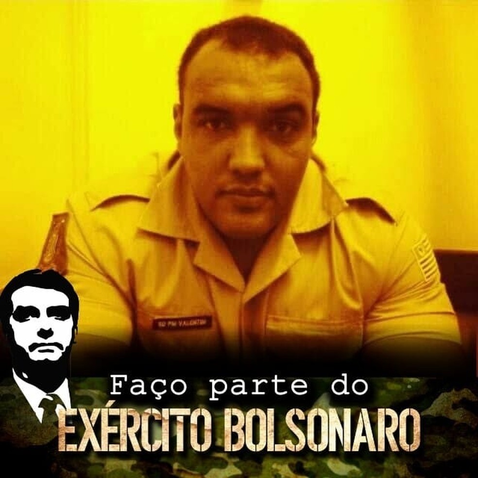 Policial Militar se posicionava nas redes sociais contra as medidas de isolamento social. — Foto: Reprodução/Facebook