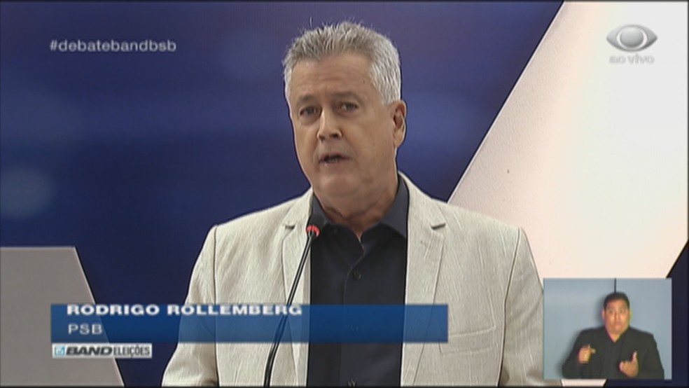 Rodrigo Rollemberg (PSB), candidato ao governo do Distrito Federal (Foto: TV Band/Reprodução)